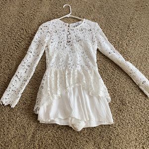 White lace boutique dress/romper